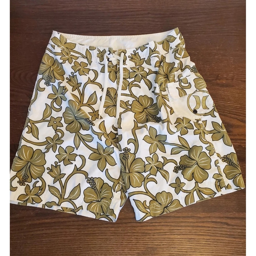Hurley Maalaea 2002 Board Shorts‎ Mens Size 36" Tropical Made In USA Surfer